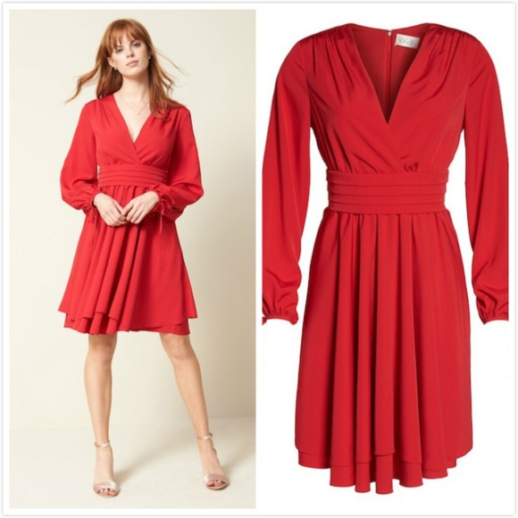 Eliza J Dresses & Skirts - NWT Eliza J Tie Sleeve Fit & Flare Dress